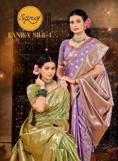 Kanika Silk Vol 4 By Saroj Silk Online Wedding Wear Saree Wholesale
