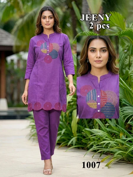Jeeny 01 Heavy Vartican Plain Wholesale Co Ord Set Suppliers In Mumbai
