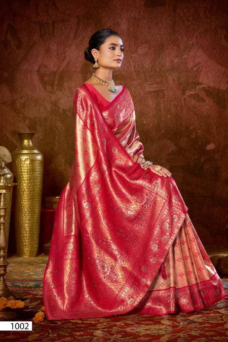 Niharika Silk Saroski Vol 6 By Saroj Kanjivaram Silk Saree