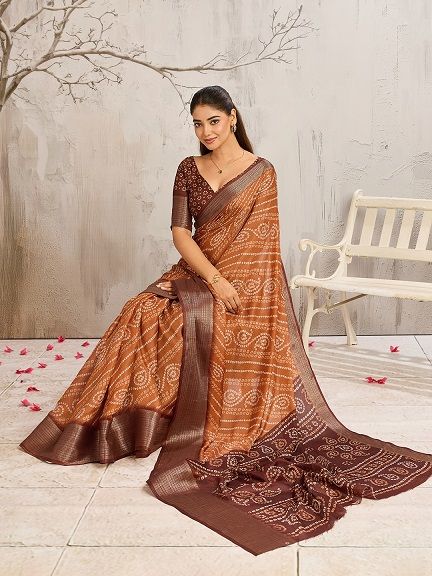 232 By Mahek Mars Mello Digital Printed Saree