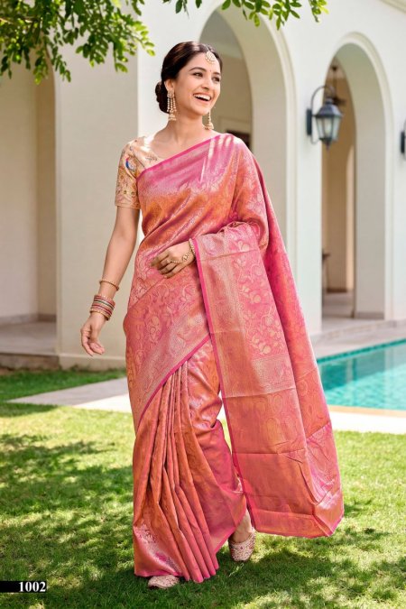 Naveli Silk Vol 1 By Saroj Tissue Kanjivaram Silk Saree 
