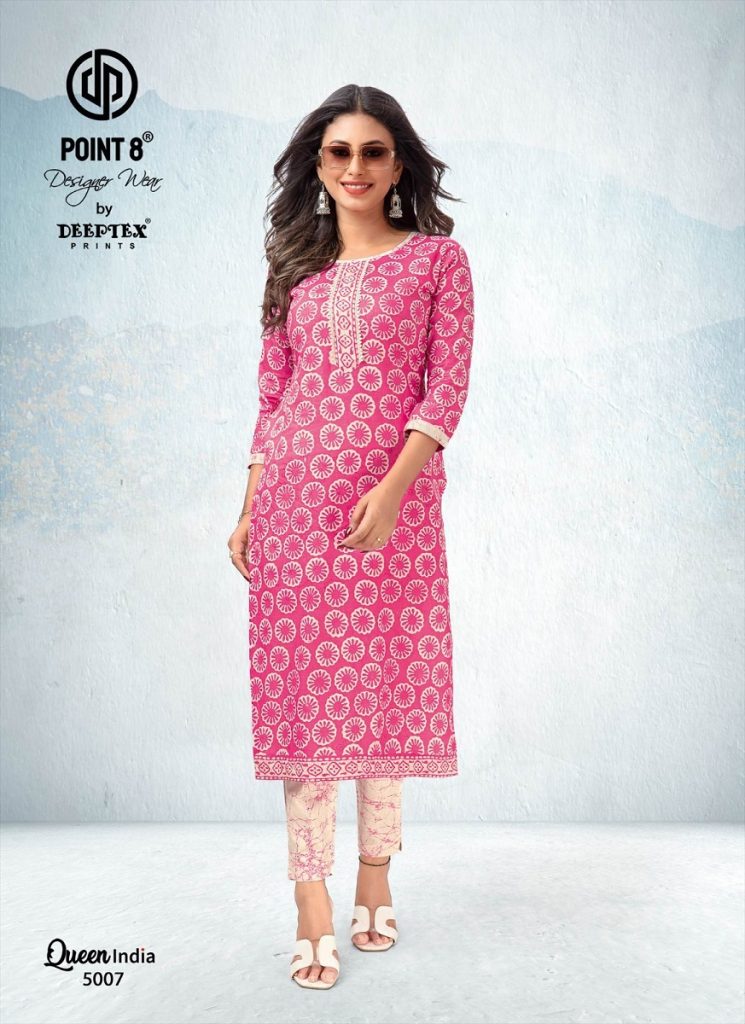 Deeptex Queen India Vol 5 Kurti With Pant Readymade Collections