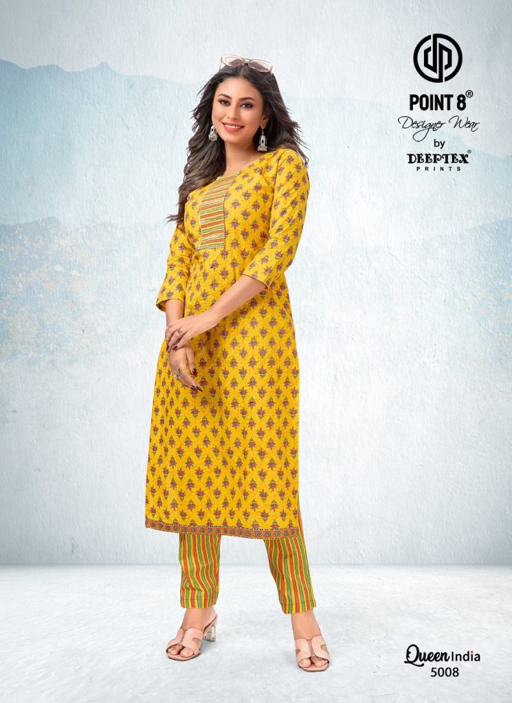 Deeptex Queen India Vol 5 Kurti With Pant Readymade Collections