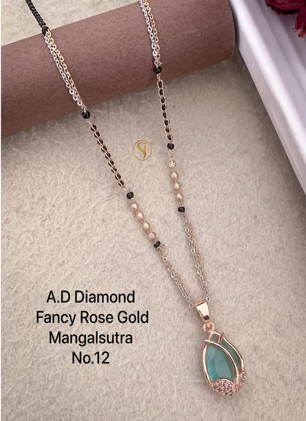 19 Designer AD Diamond Fancy Mangalsutra Wholesalers In Mumbai
