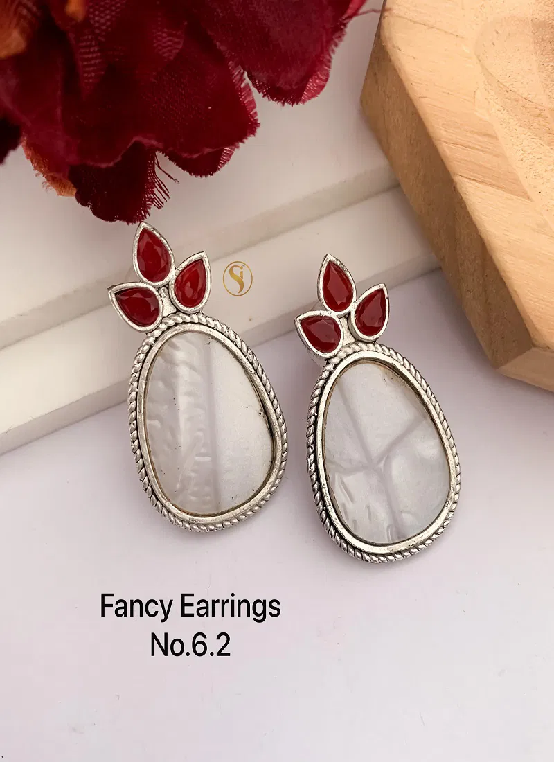 19 Party Wear AD Diamond Fancy Earrings Wholesale Shop in Surat
