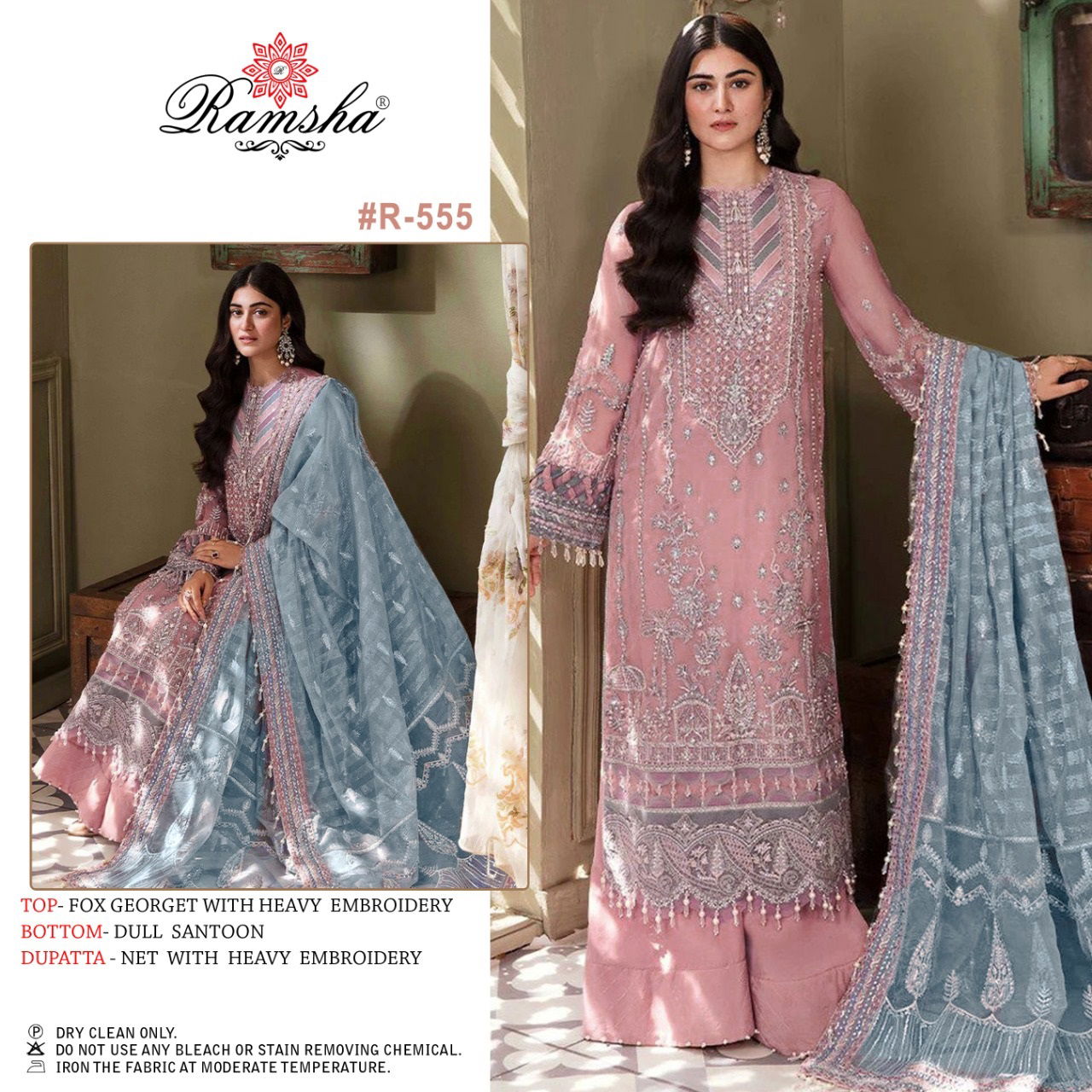 Ramsha R 555 Pakistani Suits Catalog
