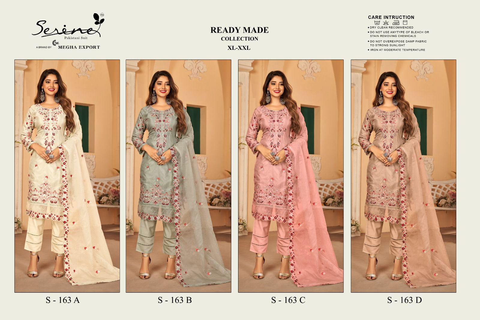 S 163 By Serine Readymade Pakistani Suits Catalog
