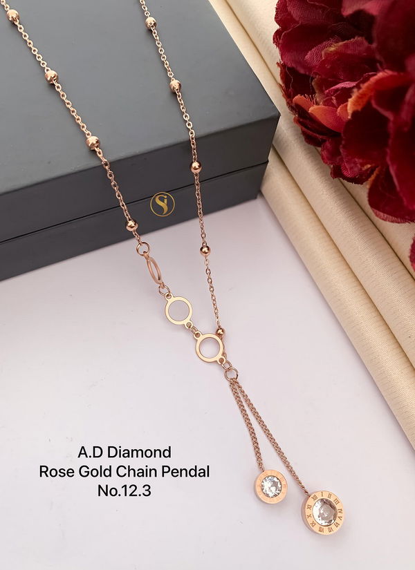 20 AD Diamond Pendant Set Wholesale Price In Surat
