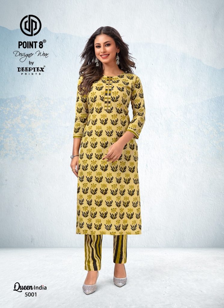 Deeptex Queen India Vol 5 Kurti With Pant Readymade Collections