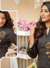 Poonam  Designer Two Ton Cotton Slub With  Classic Embroidery Designer Kurtis