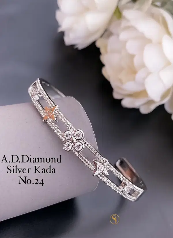 22 Designer AD Diamond Fancy Bracelets Wholesale Shop In Surat