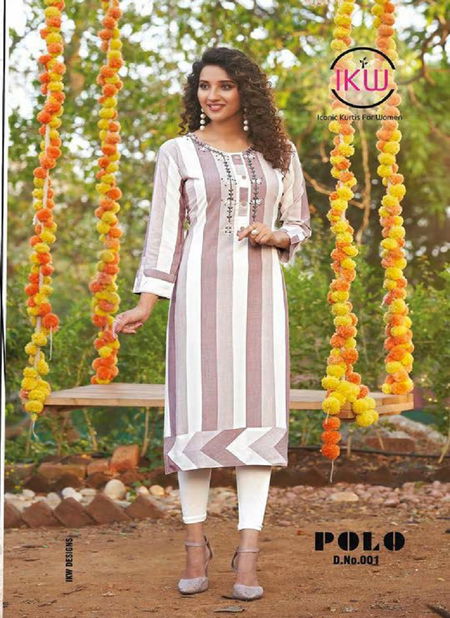 Ikw Polo Latest Designer Casual Wear Rayon Kurtis Collection  Catalog