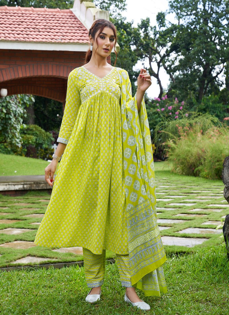 2478 Indo Era Cotton Printed Kurti With Bottom Dupatta Wholesale Online
 Catalog