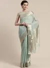 Sidnaz 2 Linen Blend Festive Wear Georgette Saree