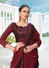 Saroj Miss Gold Heavy Lycra Festive Wear Frill Saree