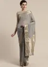 Sidnaz 3 Linen Blend Festive Wear Floral Saree