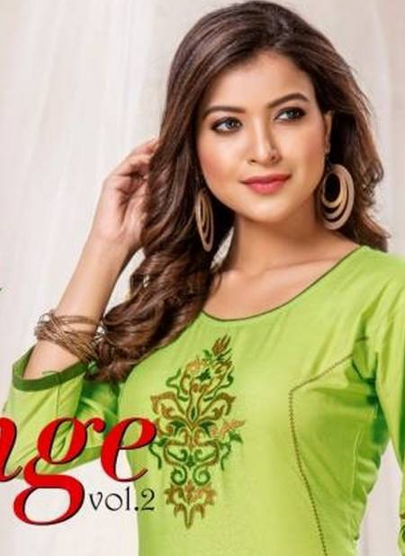 Pari Apple Fancy Latest Regular Wear Lining Designer Rayon Kurtis Collection Theethnicworld 8211