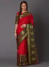 Raahi Festive Wear Silk Blend Geometric Saree