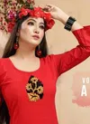 SS Akruti 4 Handloom Cotton Straight Cut Kurtis