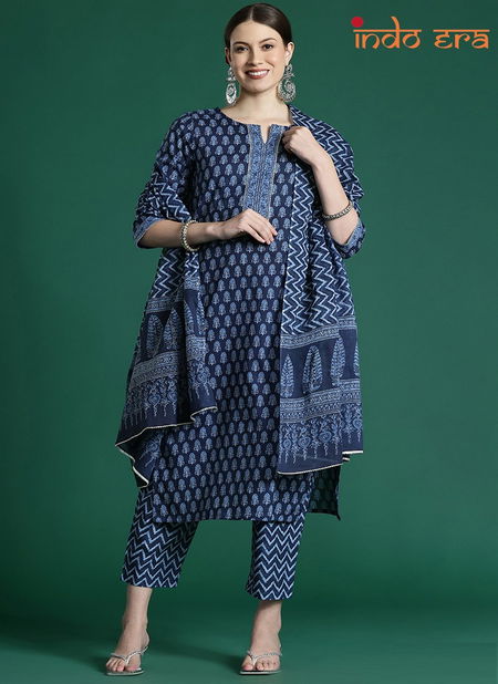 2509 Indo Era Daily Wear Cotton Printed Kurti With Bottom Dupatta Wholesale Price In Surat
 Catalog