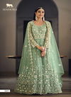 Senhora By Sarika Butterfly Net Gown Dress Material Catalog