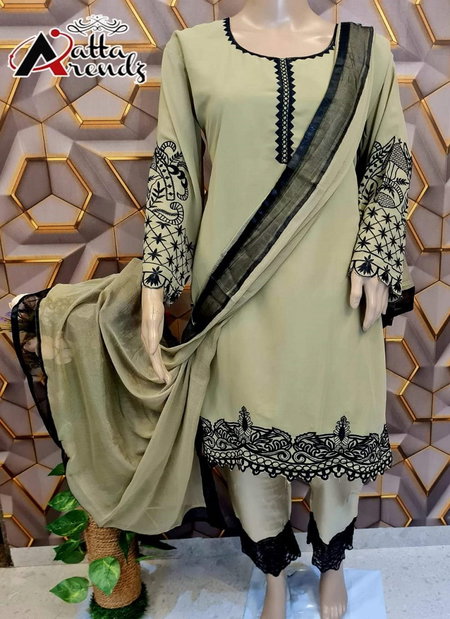 2718 Atta Trendz Pure Georgette Pakistani Readymade Suits Catalog