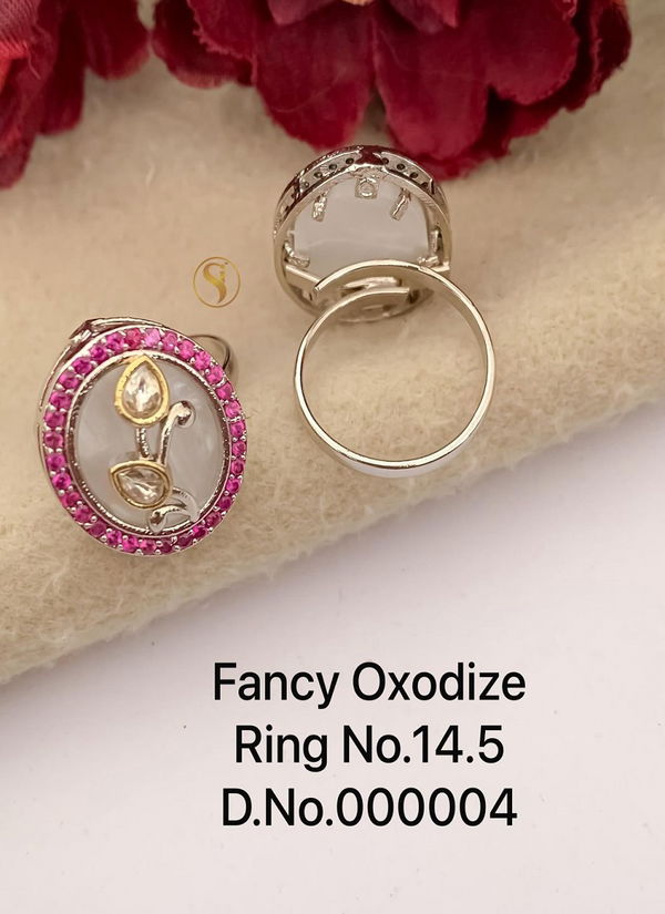 3 Fancy Designer Oxidized Ring Wholesale Shop In SUrat
