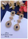 31 AB AD Silver Diamond Fancy Earrings Wholesale Market In Surat
