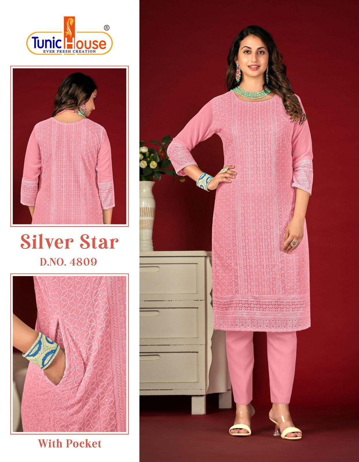 Tunic House Silver Star 09 Georgette Kurtis Catalog
