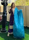 488 Ziaaz Designs Chinon Embroidered Pakistani Suits Wholesale Price In Surat
