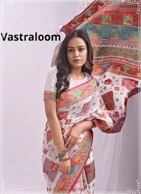 Vastra Loom By Astita Linen Cotton Occasion Wear Saree Wholesale Online