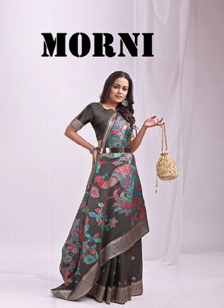 Morni By Astita Linen Cotton Kalamkari Uniform Wear Saree Suppliers In India
