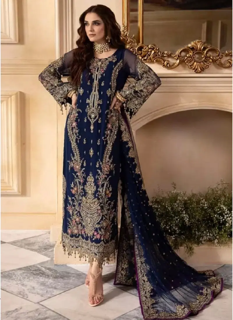 563 Anamsa Georgette Pakistani Suits Wholesale Price In Surat
