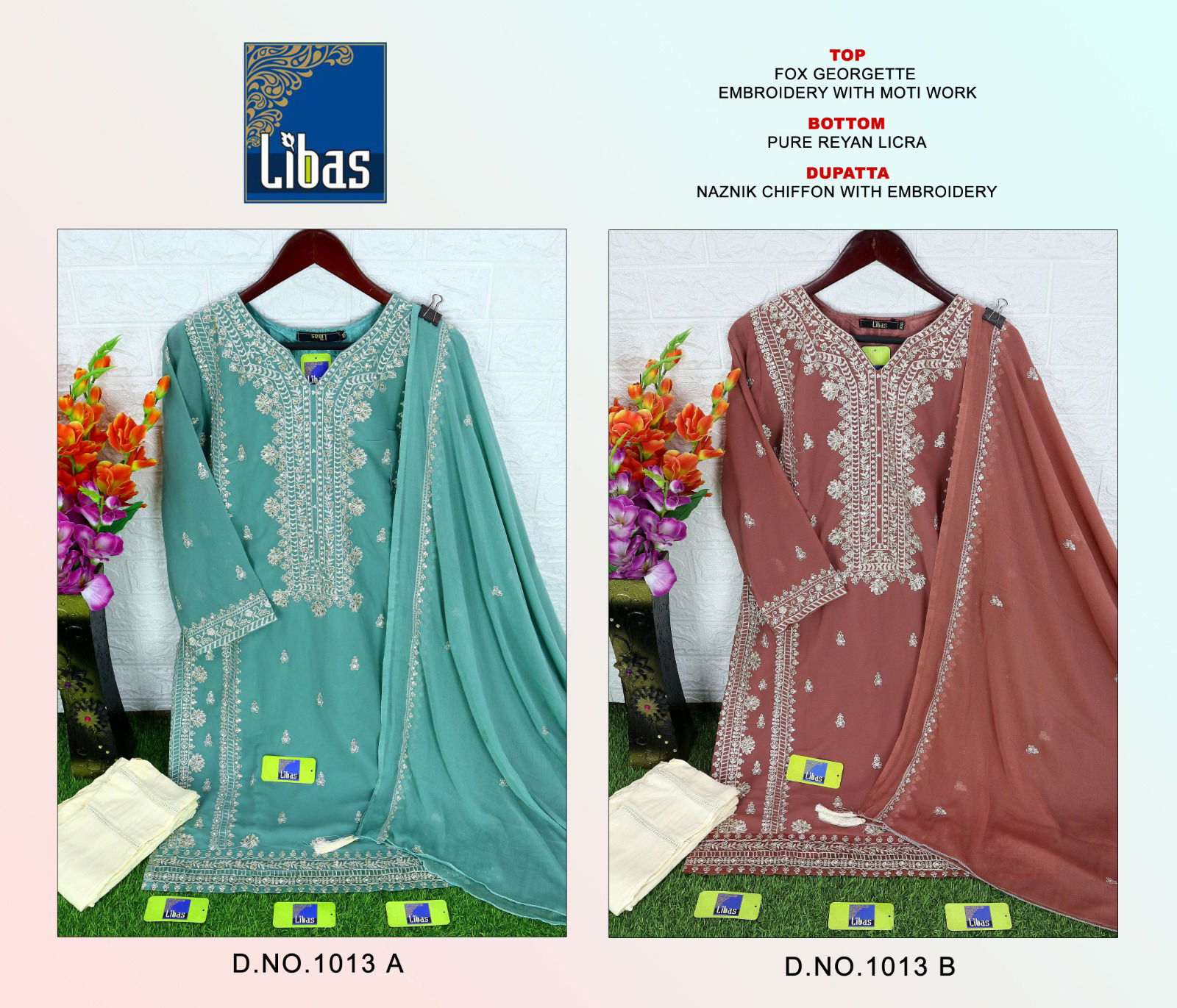 Libas 1013 A And B Pakistani Readymade Suits Catalog
