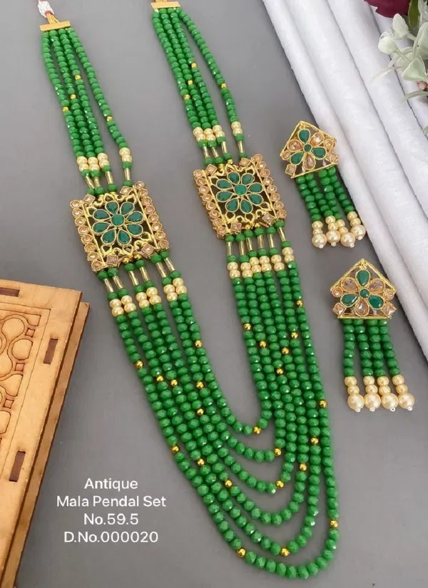 595 AN Designer Antique Mala Pendant Wholesale Price In Surat
