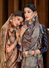 5D DESIGNER BAASURI Latest fancy Designer Casual wear Twill Silk Digital Print With Foil Printed Saree Collection 