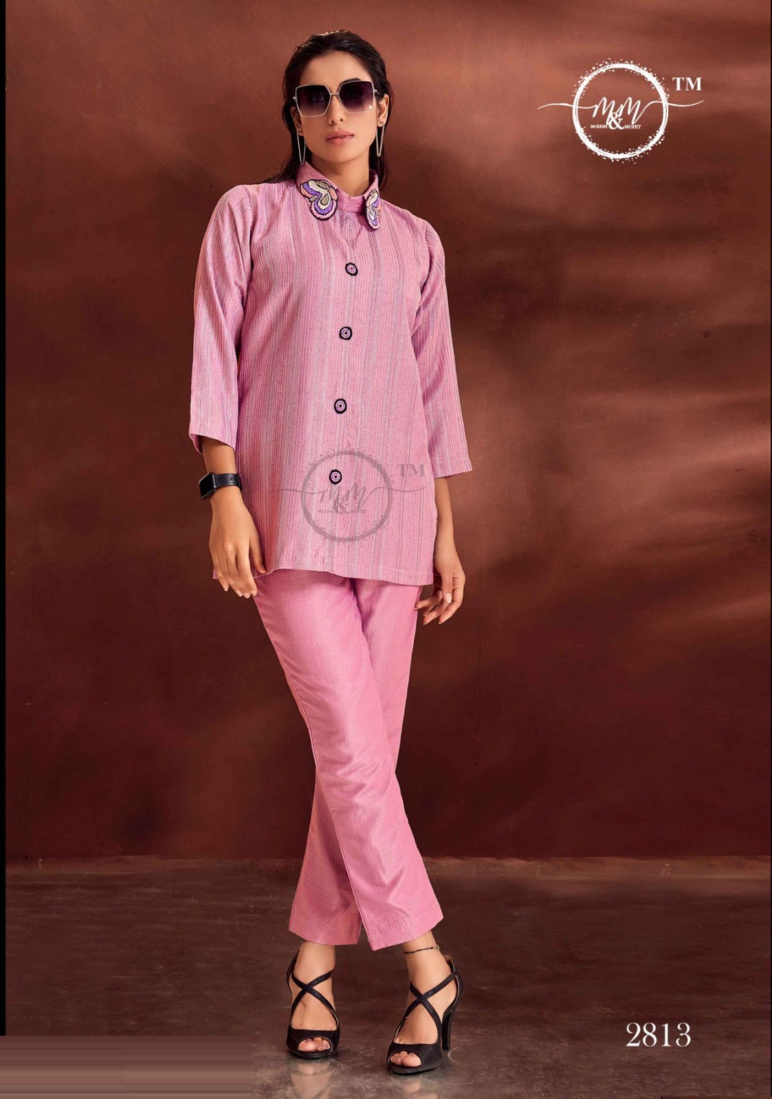 M And M 2813 Size Set Ladies Top With Pants Catalog
