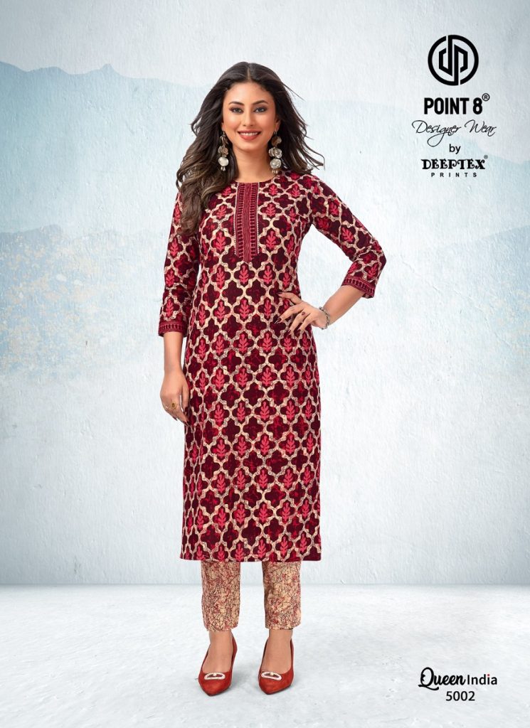 Deeptex Queen India Vol 5 Kurti With Pant Readymade Collections