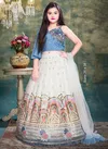 7743 New Designer Wedding Wear Heavy Net Kids Lehenga Collection