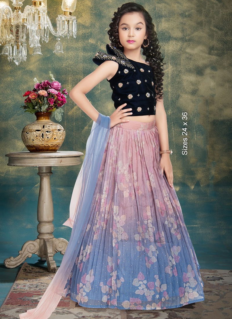 7760 Stylish Designer Fancy Party Wear Kids Lehenga Collection