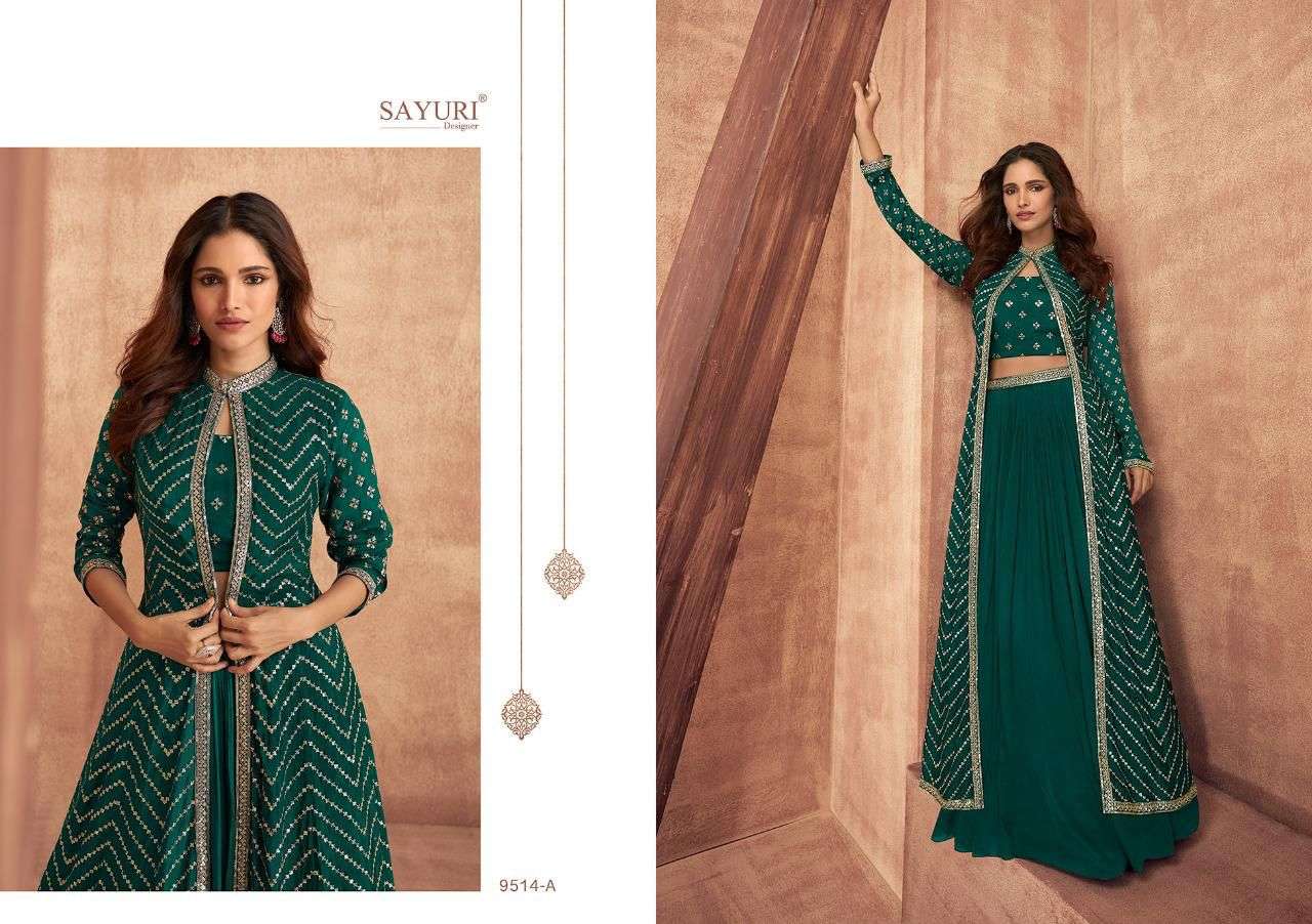 Sayuri Designer Empress 9514 Wedding Wear Wholesale Suit Collection