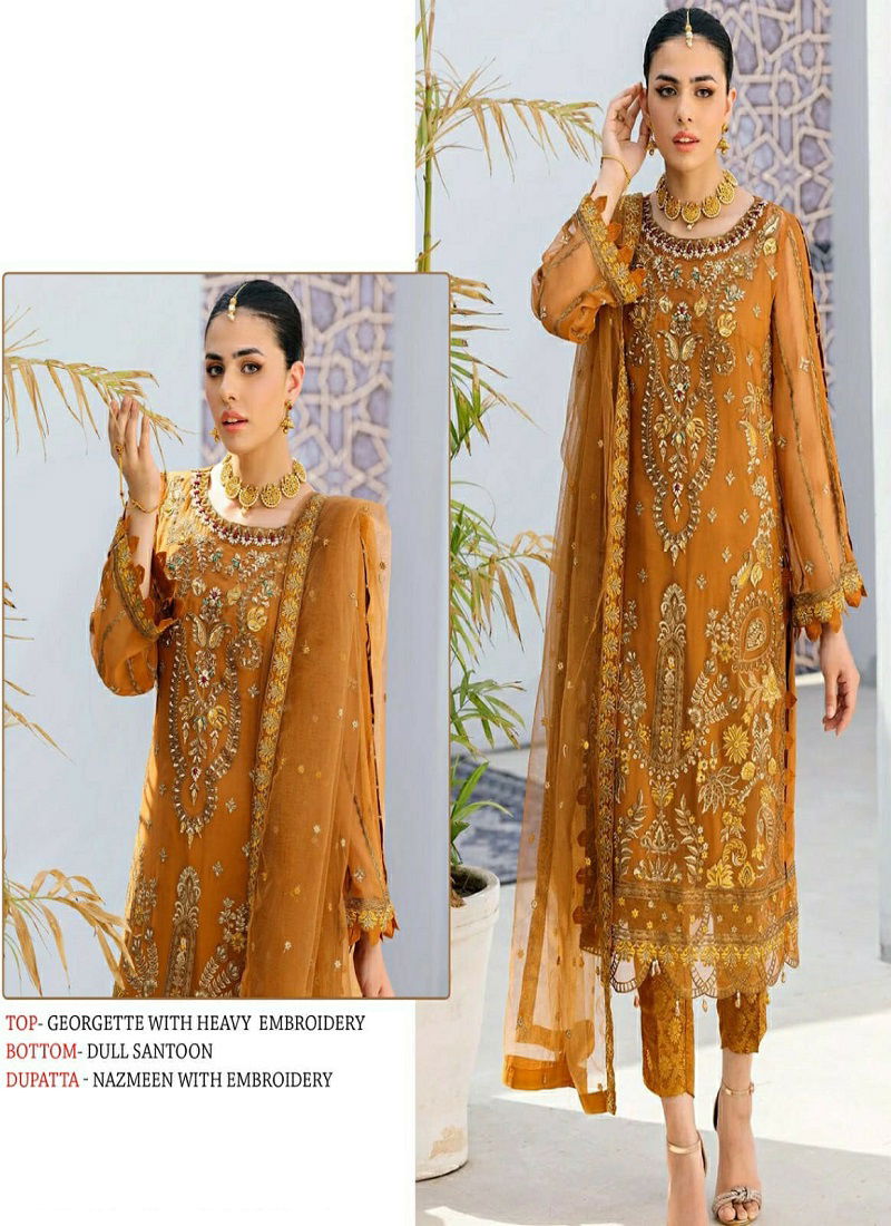 Ramsha R 578 Ethnic Wear Wholesale Georgette Pakistani Suit Catalog