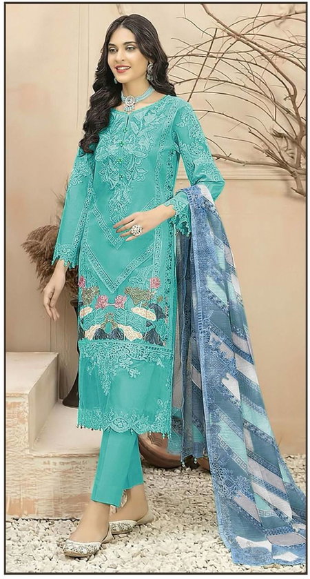 Bilqis B 80 M To P Lawn Cotton Pakistani Salwar Kameez Exporters In India