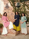 Kajal Style Fashion Galaxy 2 Stylish Look Designer Party Wear Kurti With Bottom Collection