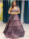 8014 Georgette Designer Party Wear Lehenga Choli Catalog