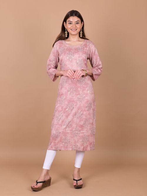 MF 1785 Rayon Printed Kurtis Catalog
