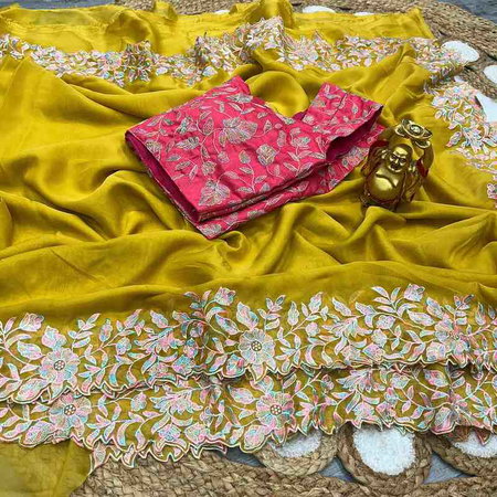 Kc 902 Party Wear Stylish Tabby Silk Saree Wholesale Price In Surat