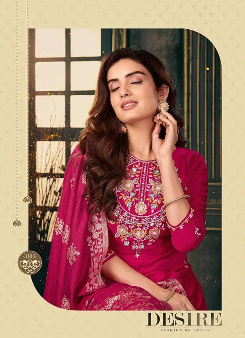 Vol 5 Dola by Af Shehnai Silk Kurti Pant With Dupatta Collection Catalog