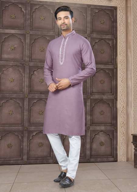 Pink Colour Outluk Wedding Collection Vol 39 Heavy Cotton Mens Kurta Pajama Online Wholesale 3904
