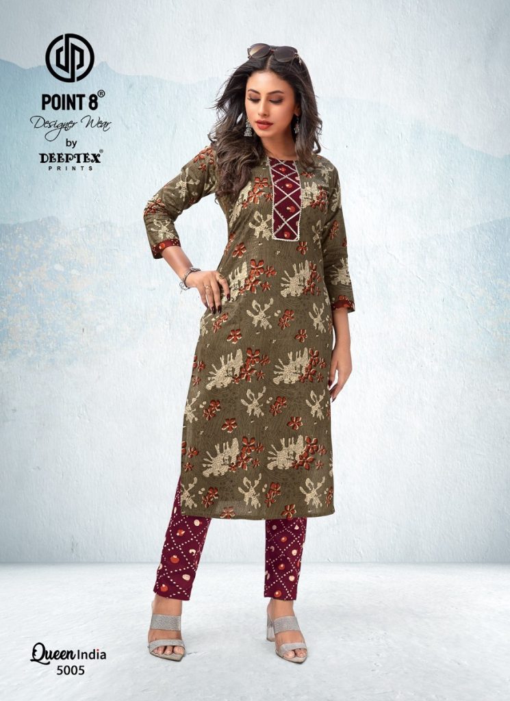 Deeptex Queen India Vol 5 Kurti With Pant Readymade Collections